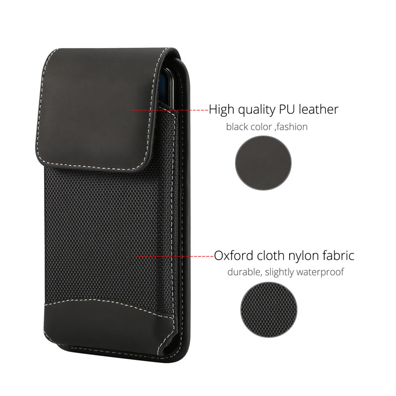 CHEZVOUS Universal Belt Clip Case 4.7-6.5 inch Waist Bag for iPhone X 7 8 6 plus xr xs max Pouch Holster for Samsung s9 S8 case