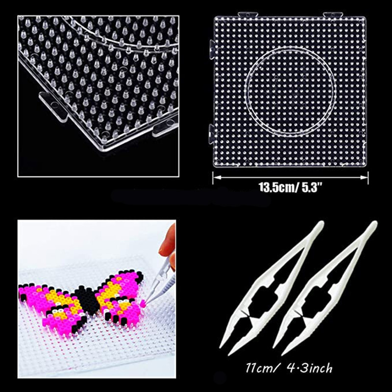 2.6mm/5mm Perler Perline Quadrato Pegboard 3D Puzzle Juguetes Per Hama Bead Giocattoli Educativi per I Bambini Puzzle Brinquedos