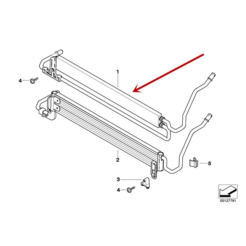 Car Steering auxiliary cooler E60 520Ib mwM54 E63 645CI E64 N52 E61 Direction machine cooling net Pressure hose Guide oil pipe