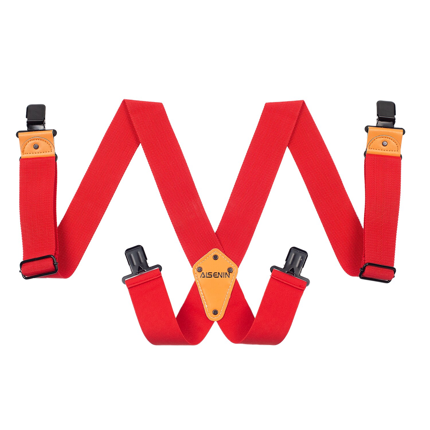 Tooling Suspender Mens Adjustable Four Clip-On X- Back Heavy Duty Braces Tool Suspenders Men Relieve Waist Weight Bretels Mannen