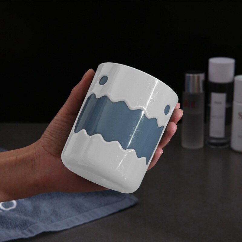 Tooth Glass Householder Wash Toothbrush Tumblers Travel Water Cup Drinking Mugs Plastic Bathroom Cups.