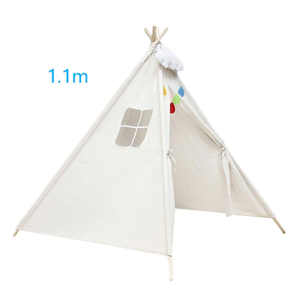 Teepee Tent Voor Kinderen Opvouwbare Kinderen Speelhuis Indian Tenten Voor Meisje Jongen Indoor Outdoor Wigwam Speelhuis Speelgoed: 1.1m