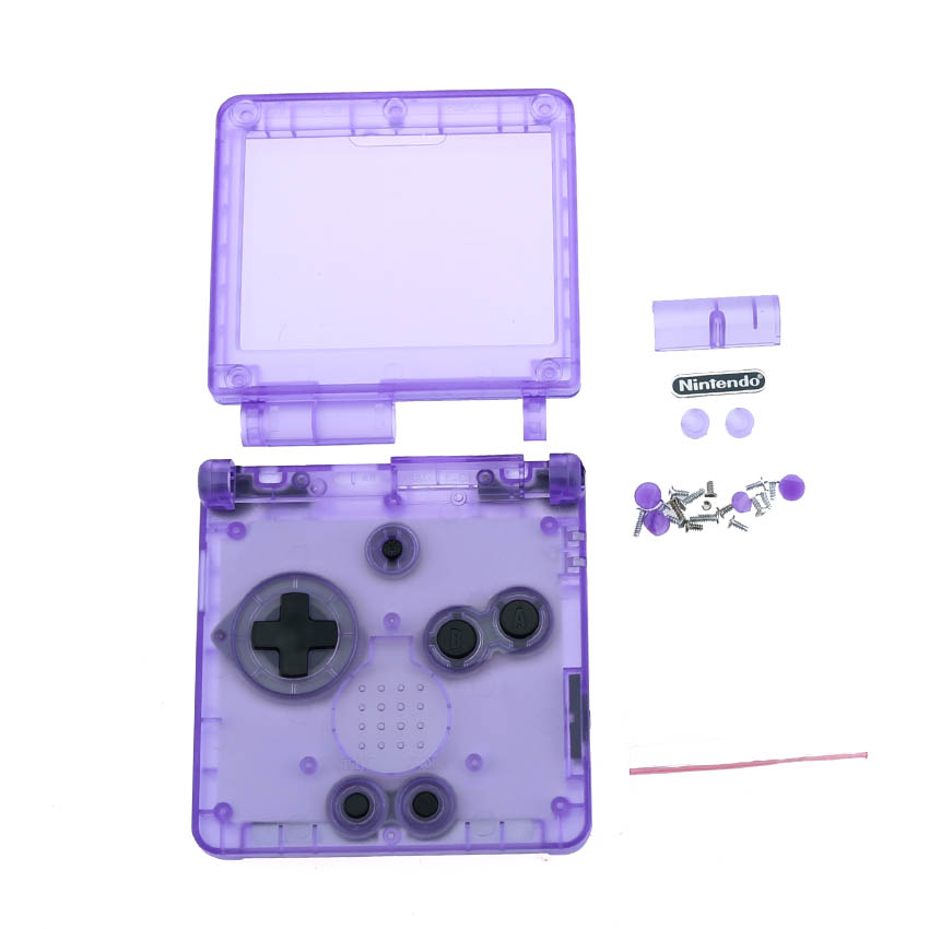 Cool clair pour GBA SP boîtier de remplacement coque pour Game Boy Advance SP: Rouge