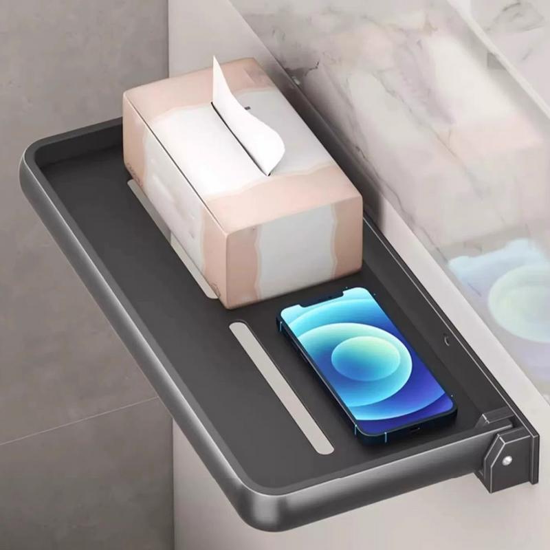 Étagère rabattable pour camping-car, support de rangement mural pliable, présentoir pliable, étagères murales pour gel douche, shampoing, livres pour smartphones