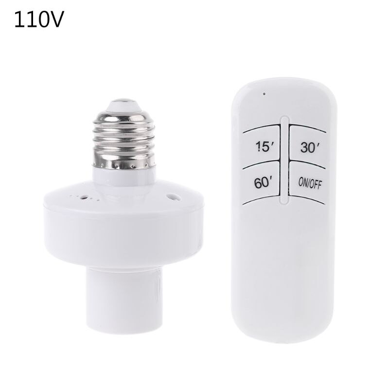 60W UV Germicidal Lamp LED UVC Bulb E26 Disinfection Light Timing Remote Control: 110V