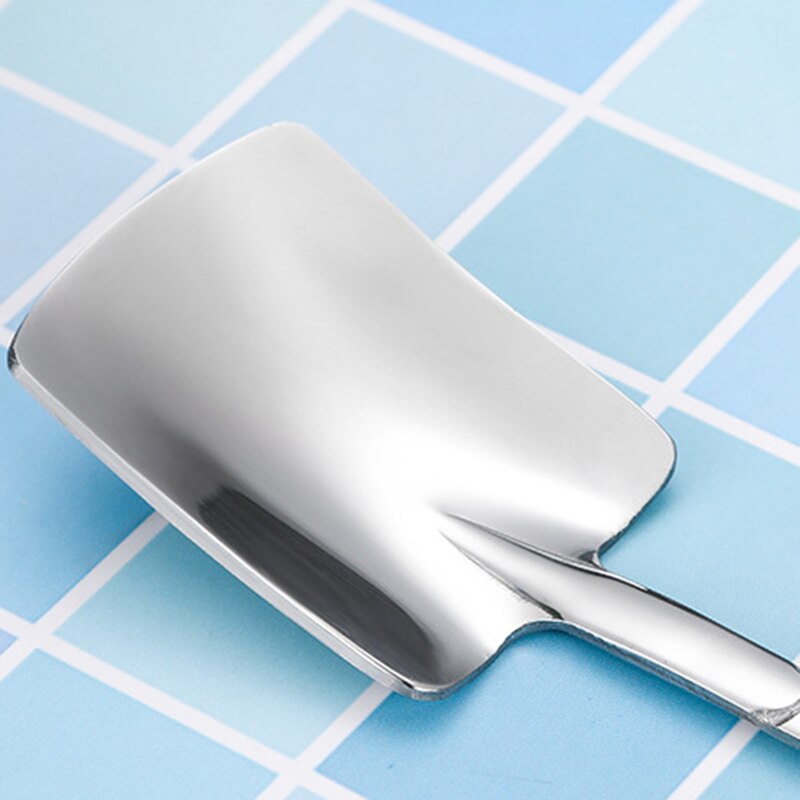 2PCS Coffee Spoon Cutlery Set Stainless Steel Retro Iron Shovel Ice Cream Spoon Scoop Spoon tea-spoon Tableware