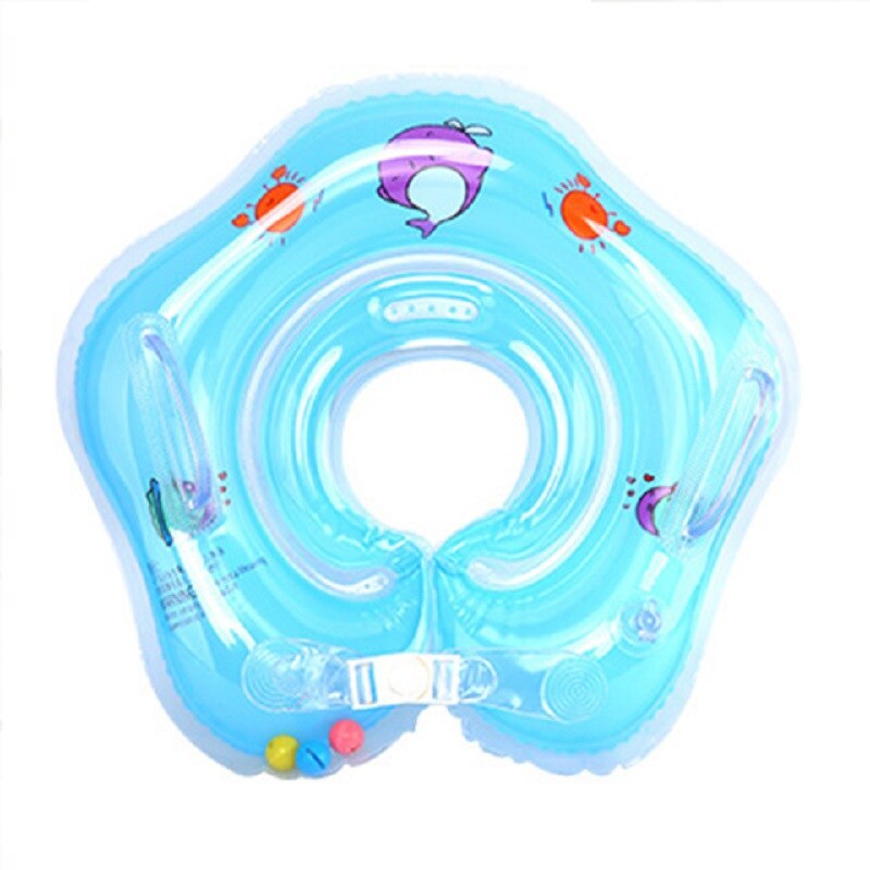 Tube de natation gonflable pour bébé, anneau de cou, flotteur de sécurité pour bébé, accessoires de natation d'eau gonflable Flamingo: Blue