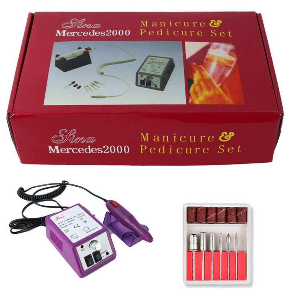 Máquina pulidora de uñas, aparato eléctrico para quitacutículas, pedicura, Mercedes 2000