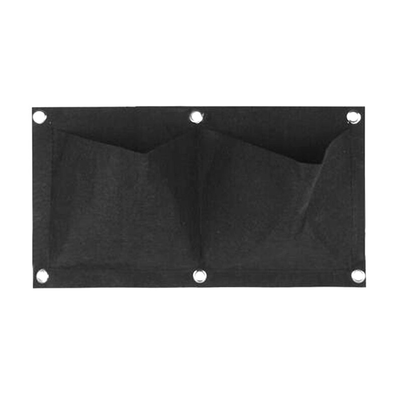 Bolsas de cultivo de jardín Vertical, macetas colgantes de pared para plantas, color verde y negro, suministros de jardinería, T1, 2/4/9 bolsillos