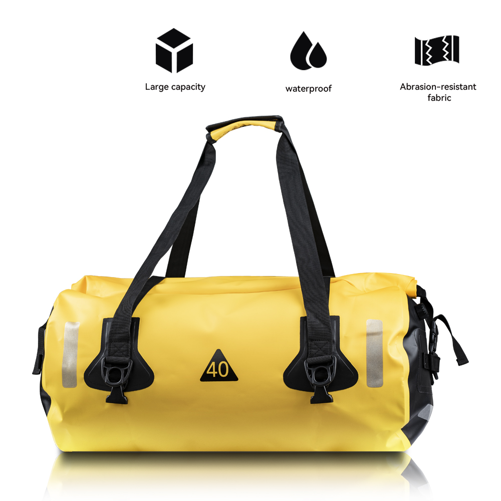 Sacs de moto universels sac étanche 40L 80L/90L sac polochon sec pour voyage, moto, cyclisme, randonnée, Camping