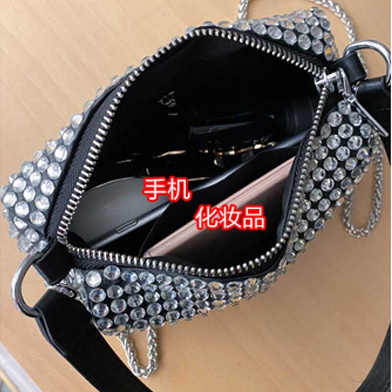 Mulheres diamantes bolsa strass bolsas de ombro senhoras bolsa bolsas crossbody sacos preto presente de aniversário