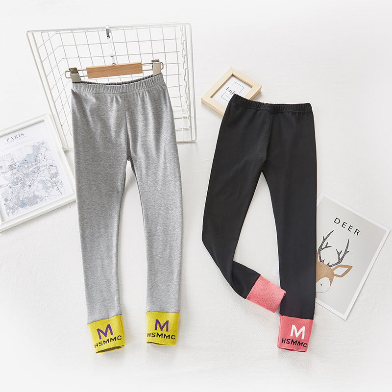 Nuovi Leggings in cotone 2022 per bambini pantaloni a matita Skinny per bambini primavera Leggings a fondo tinta unita autunno abbigliamento per ragazze 8Y