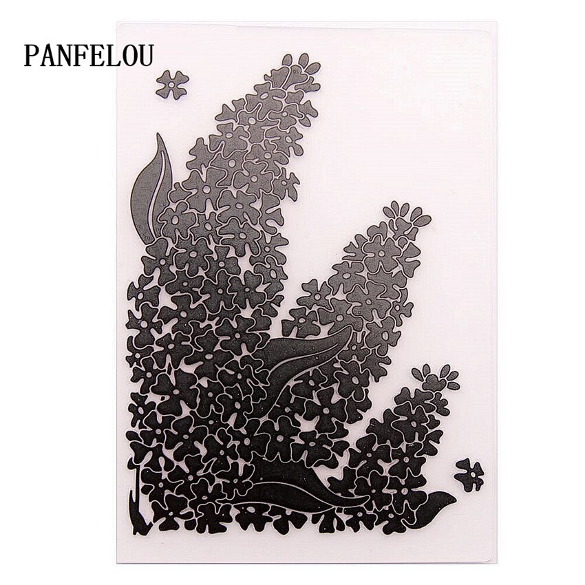 Panfelou kløver blomster prægning mapper plast til scrapbooking diy skabelon fondant kage fotoalbum kortfremstilling