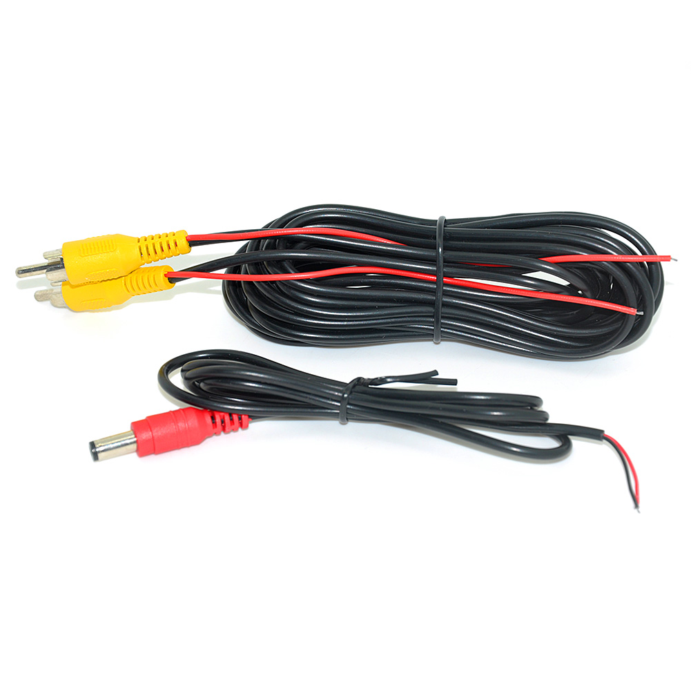 6-20 M RCA Video Kabel mit Energie Linie Für Auto Parkplatz Rückansicht Rückansicht Kamera Anschließen Auto Monitor DVD Abzug Kabel Optional: Gold