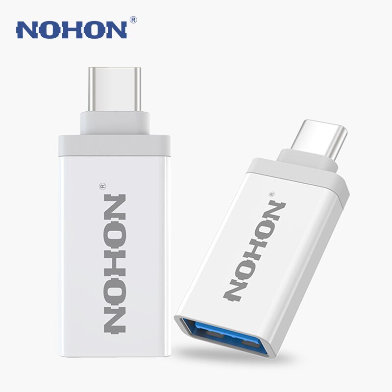 NOHON 8pin USB Adapter To Micro USB Charger For iPhone 8 7 6 6S Plus 5S 5C 5 iPad Mini Air iPod Quick Charge Data Sync Connector: Type-C To OTG