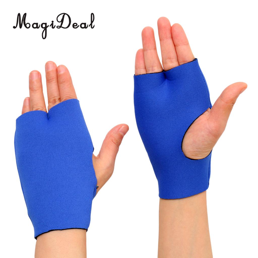 MagiDeal Warm 2mm Neoprene Kayak Paddling Palm Protector Gloves Jetski Water Skiing Marine Yachting Canoe Sailing Mitts S M L: Blue S