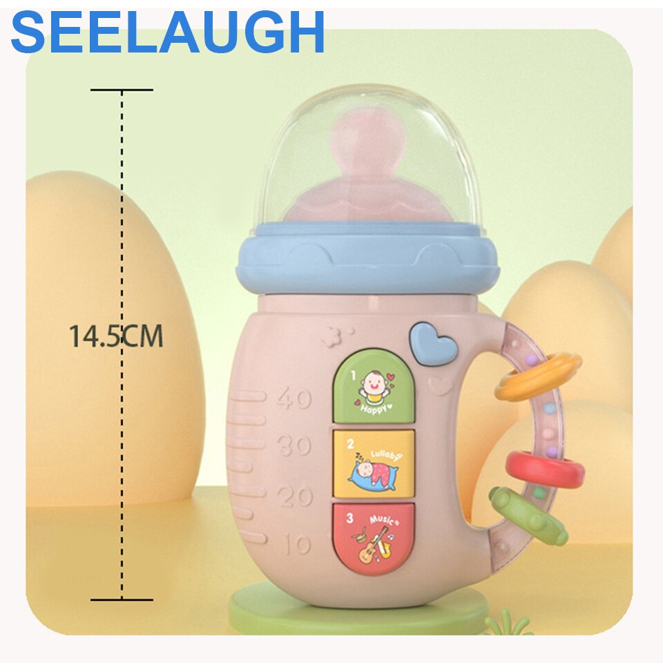 Seelaugh Multifunctionele Baby Telefoon Speelgoed Bijtring Rammelaar Elektronische Zuigfles Muziek Speelgoed Vroege Educatief Machine F