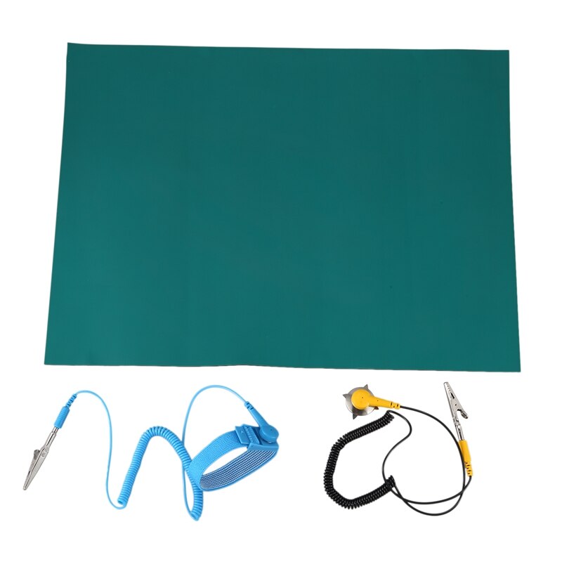 Anti-Static Mat Phone Repair Soldering Pad with Ground Wire ESD Wrist for Repair Mobile Repair Soldering Mat: Default Title