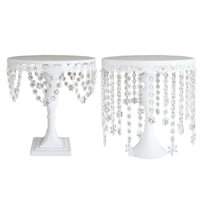 SWEETGO Snow crystal pendants cake stands & cupcake holders 1 pieces cake decoration tools wedding party dessert table supplier