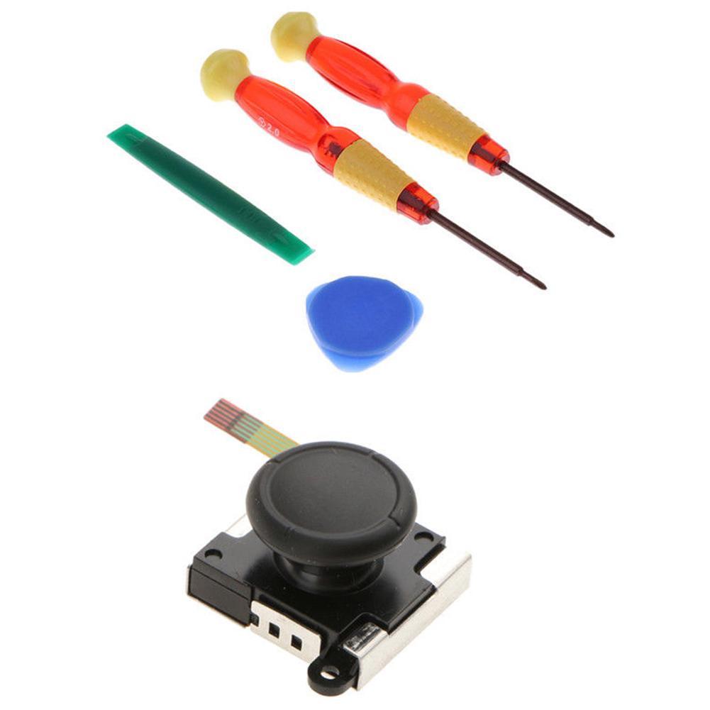 Joystick analogique avec Kit de réparation pour Nintendo Switch, 5 pièces, Kits de tournevis, bâton de pouce analogique avec Kit de réparation pour Joy-Con