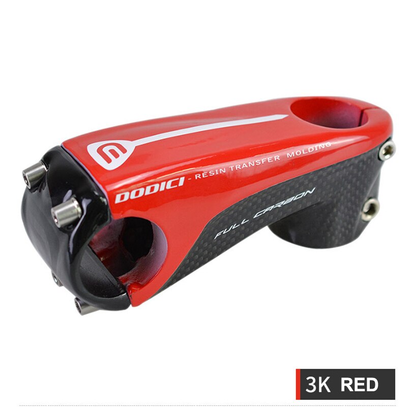 voll Kohlenstoff Vorbau MTB mountainbike 10 grad 31,8 MM Rennrad Kohlenstoff Stengel positiv und Negativ Radfahren Energie Teile fahrrad Stengel: rot 110mm