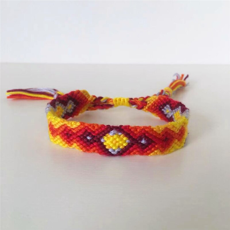 ABL027, Cotton Woven Friendship Bracelets Braided Trendy Surf Beach Boho Girl Women Pulseras Femme: 15