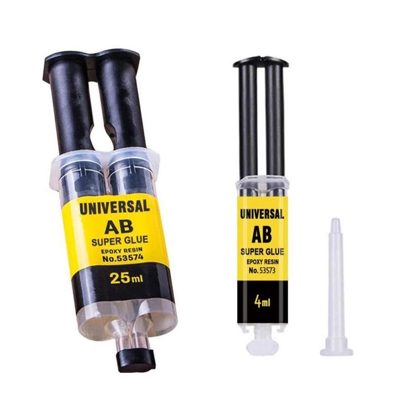 4/25ml nouvelle colle Ab colle adhésive haute résistance forte en plastique métal pierre céramique verre Ab pour réparation résine époxy bois Glu P6W5