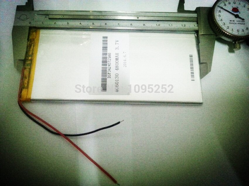 1PCS 3.7 V lithium polymer battery 4060130 tablet battery 4800 mah mobile power