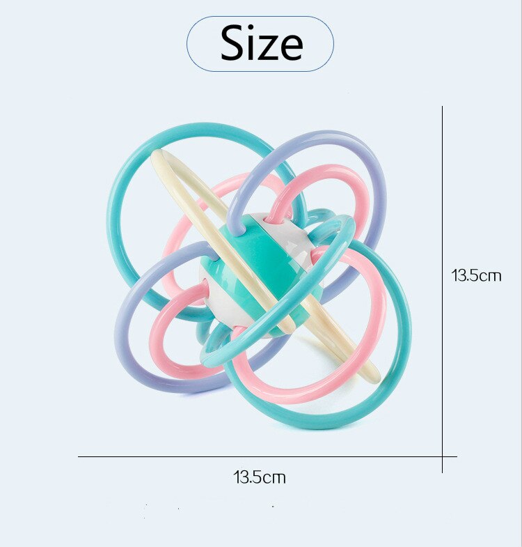 ベビーおしゃぶりおもちゃよちよち安全生えるリングシリコーン咀嚼歯科ケア歯ブラシ看護ビーズギフト幼児ベビーおもちゃ: GBX661-middle