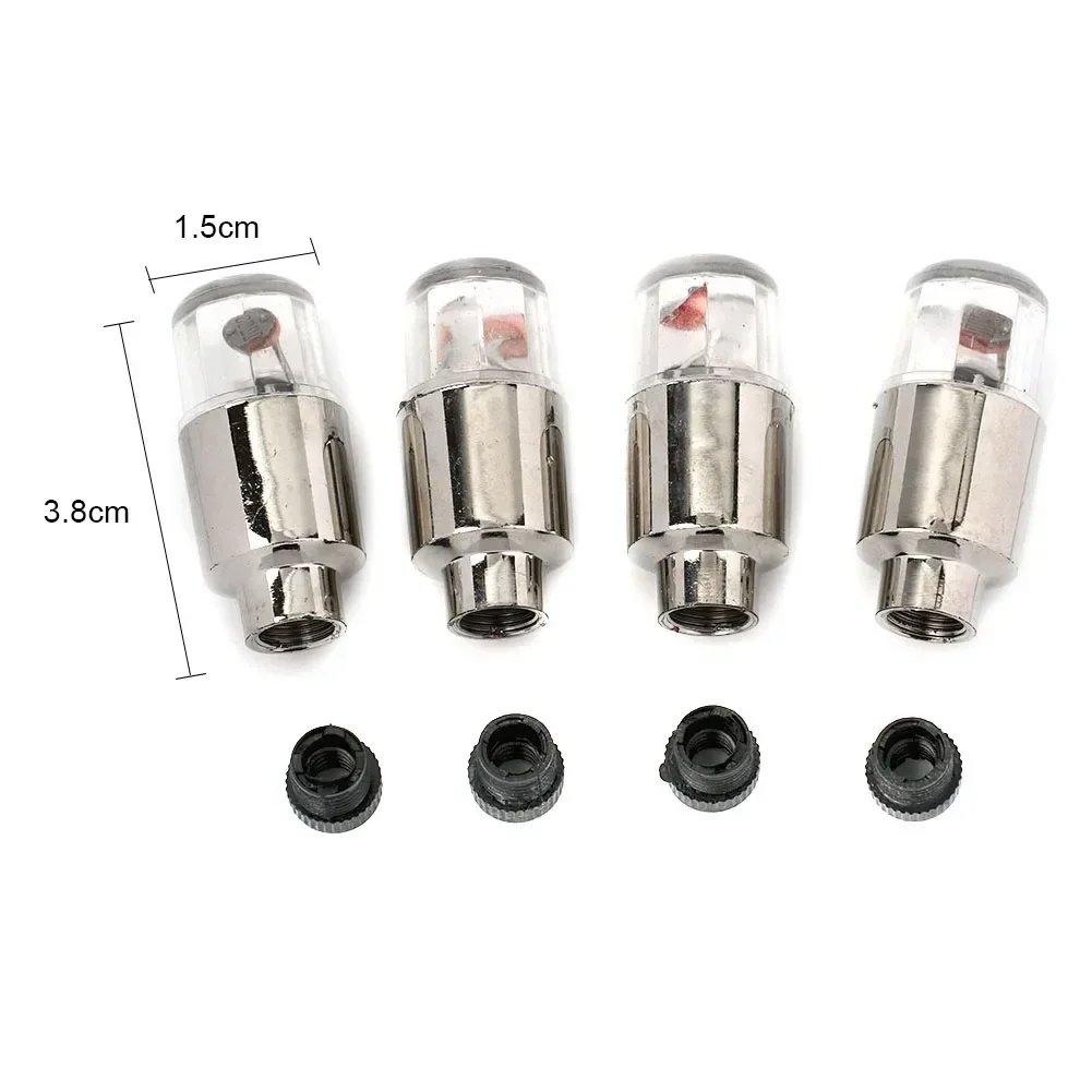 Luces LED para neumáticos de ruedas de coche, luz azul/roja/verde/colorida apta para bicicleta, coche, motocicleta, accesorios de decoración de neumáticos de coche, 2 uds.