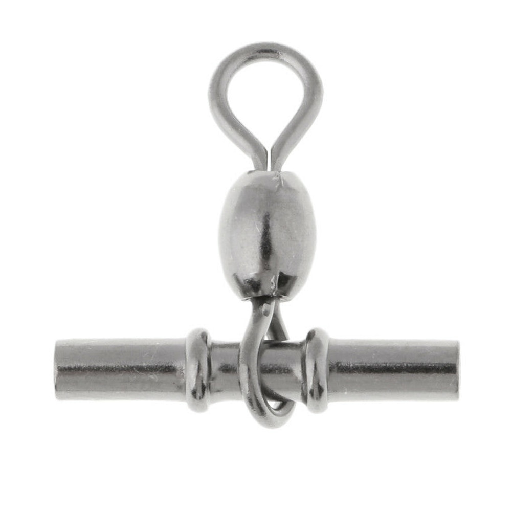 10pcs Outdoor Sports Hook Tackle Fishing Swivel Part Tool Tube Accessories Cross Line Crane Connector Snap Solid Ring Crimp