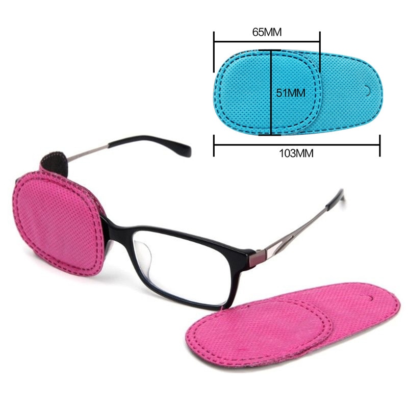 6 Pcs Kinderen Amblyopie Oog Patches Behandelen Scheelzien Bril Therapie Kids Corrigerende Vision Bril Case Brillen Accessoires