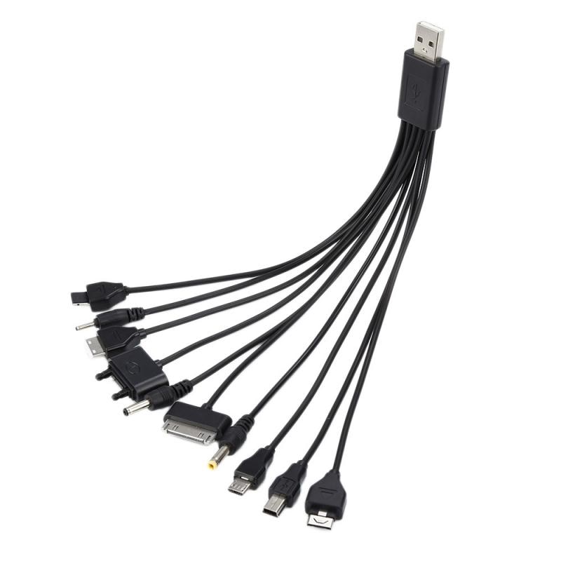 charging USB Cable Multi Pin Socket 10 in 1 Universal Multi Pin Transfer Charger Pin Connector Multiconector USB Data Cord Cable