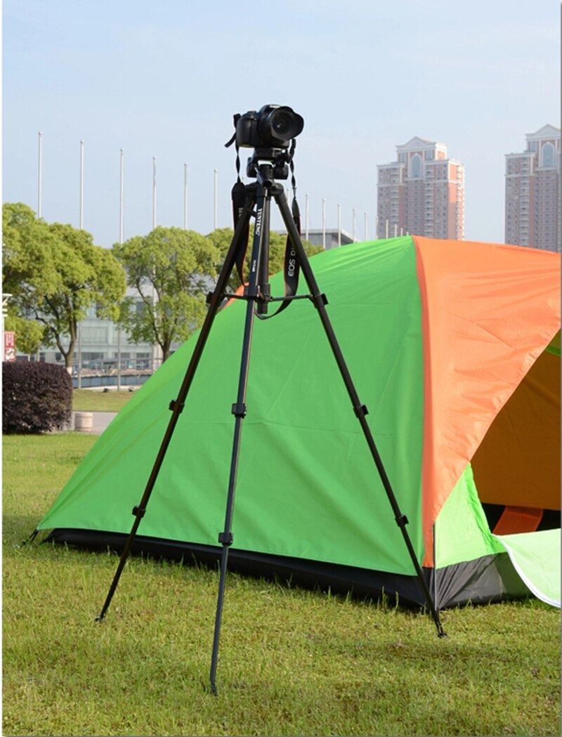 Yunteng 668 VCT-668 Pro Statief Met Demping Head Fluid Pan Voor Slr/Dslr Canon Nikon + Draagtas