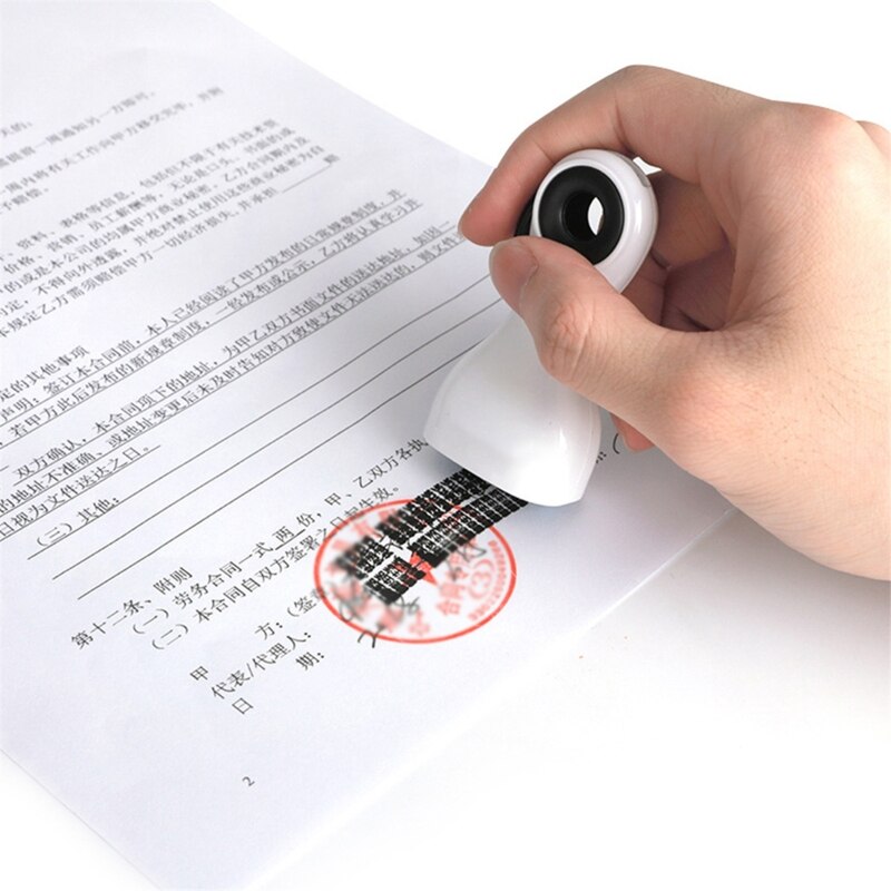 2 IN 1 Identity Theft Protection Roller Stamp Cutting Package Protect Your ID Privacy Confidential Data 85DD