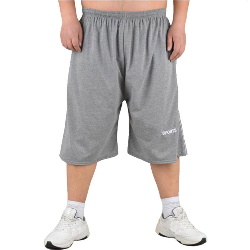 Pantalones cortos deportivos para hombre, Shorts de algodón de talla grande 10XL, 150KG, azul marino, negro, entrenamiento, ropa holgada de gran elasticidad para el hogar