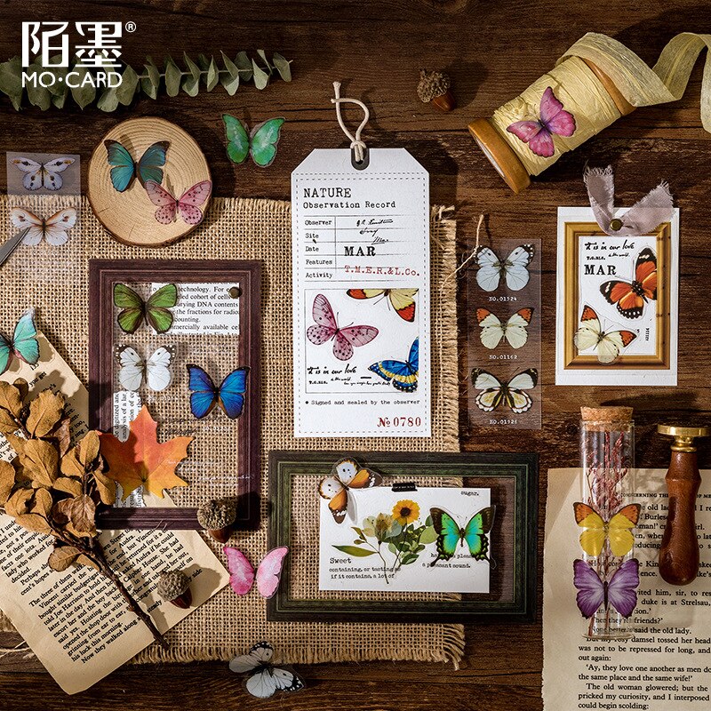 Vlinder Collector Series Leuke Dromerige Washi Masking Tape Stickers Bloem Scrapbooking Briefpapier Decoratieve Lange Strip Tape