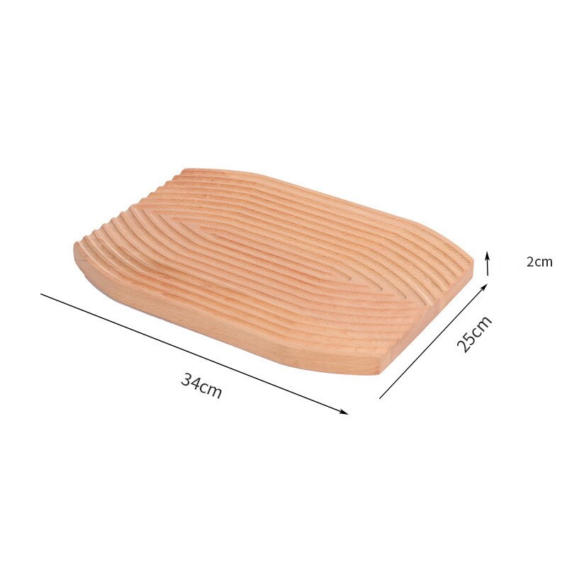 Food Photography Photo Props Wooden Crafts Wave Pattern Food Fruit Dessert Dinner Bread Tea Coffee Trays Plates Storage: Red