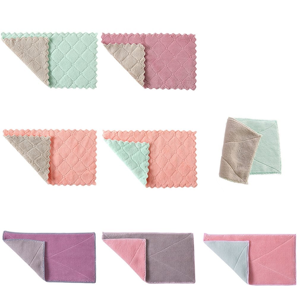 All-purpose Microfiber Cleaning Cloths Wiping Highly Absorbent & Lint Free Dusting Rags for Home and Kitchen