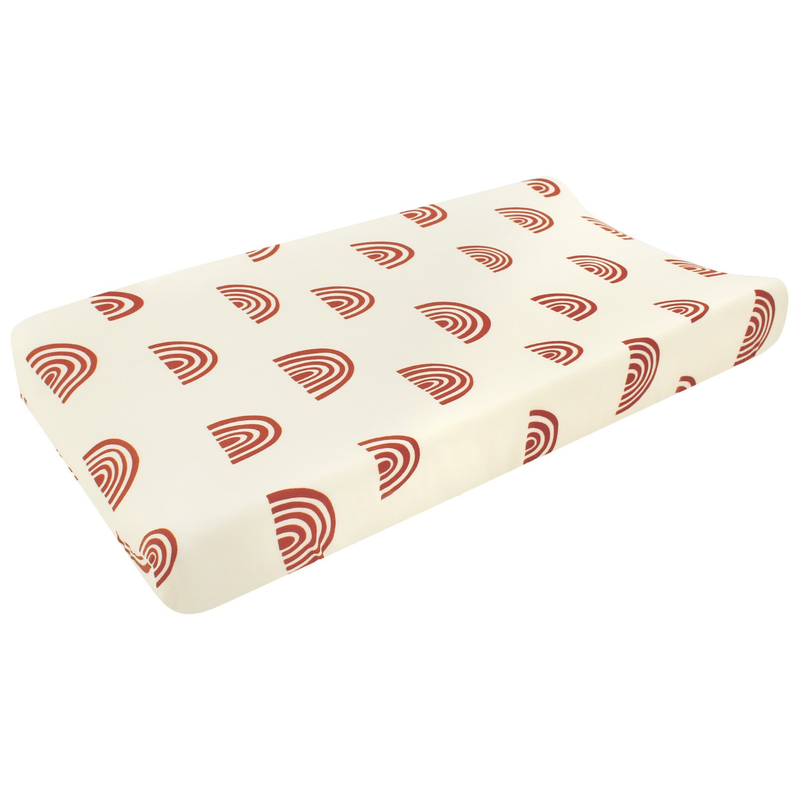 Vauvan hoitoalustan päällinen painatus joustava istuva pinnasänky lakana vauvan taaperosänky lastentarha unisex vaipanvaihtopöytä arkki: Beige sateenkaari