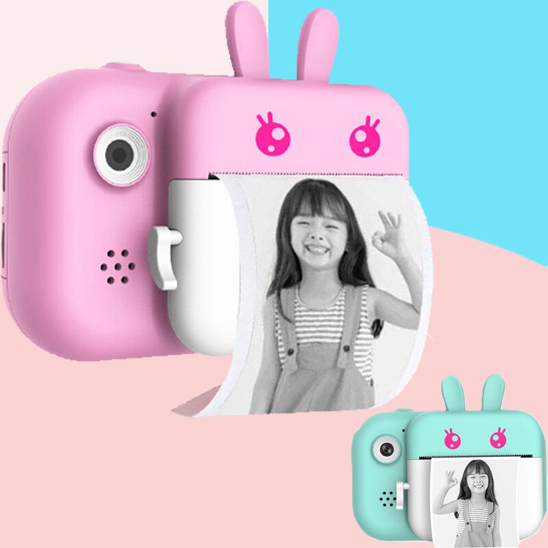 Kinderen Camera Instant Print Camera Voor Kinderen 24MP 1080P Hd Digitale Camera Voor Kinderen Cartoon Foto Camera Speelgoed met Fotopapier