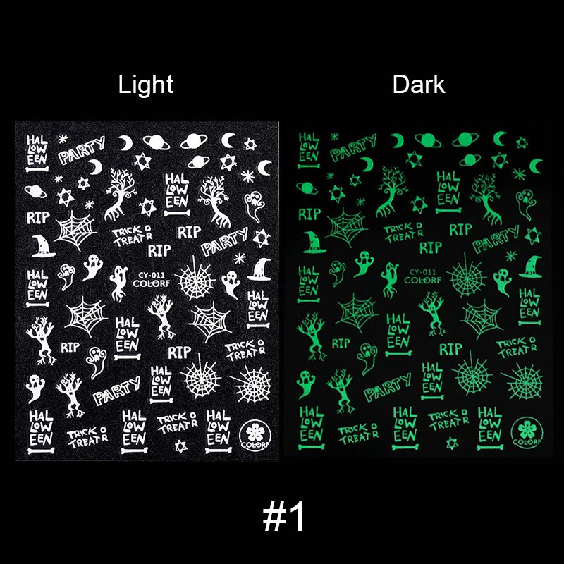 1Pc 3D noël curseur ongle autocollant décalcomanies ange flocon de neige lumineux ongle adhésif feuilles autocollants pour beauté décor: 4