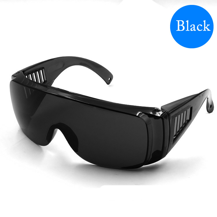 Safety Glasses Anti-Splash Impact-Resistant PC Lens Work Safety Goggles For Lab DIY Kids/Adult Eyes Protection: black