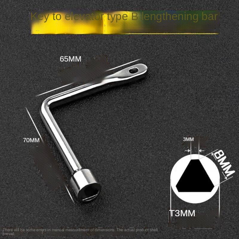 Multi-Function Triangle Lock Key Elevator Key Triangle Opposite Four Corners Square Round Hole Train Door Electric Box Valve