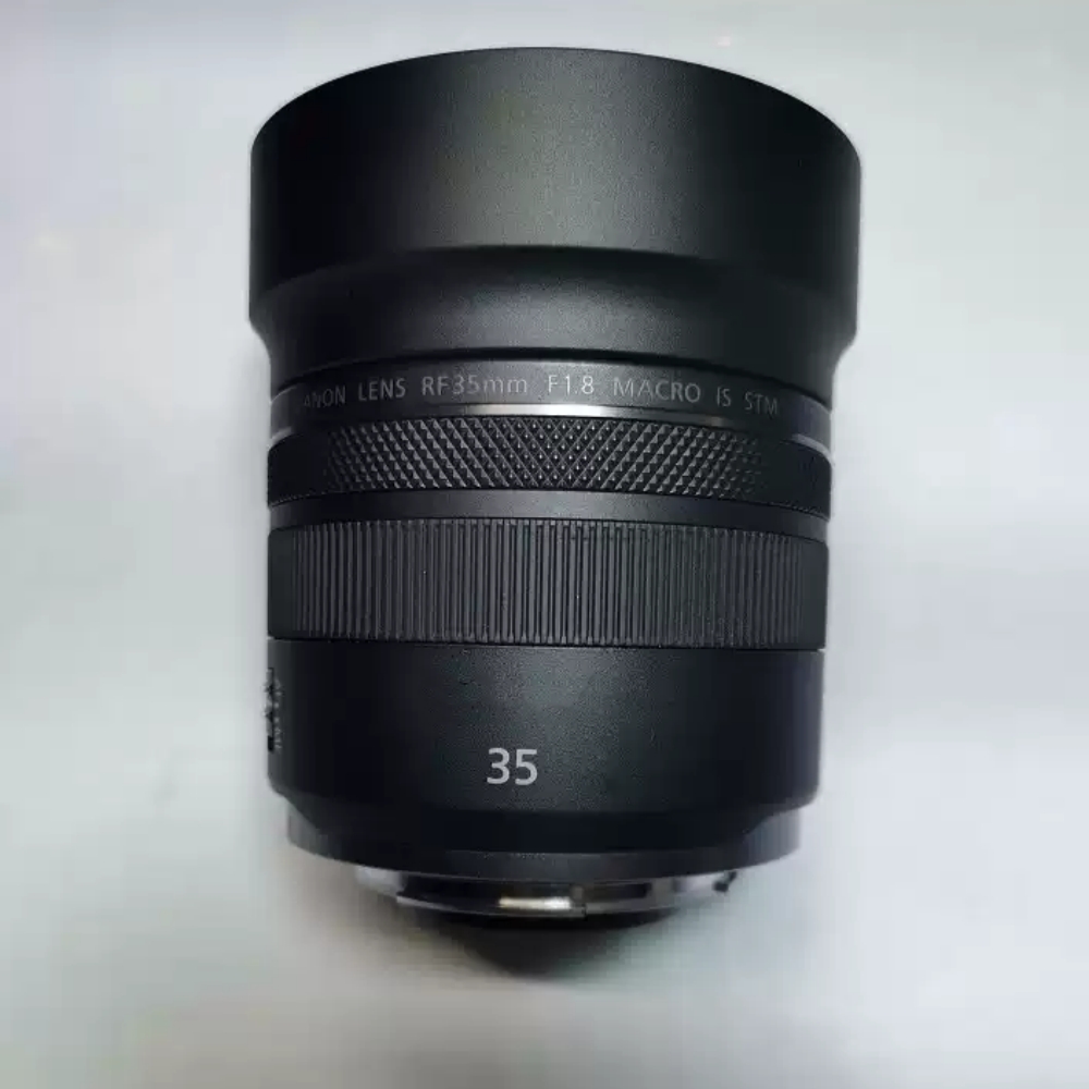 Camera Lens Hood Metal Screw-in Lens Hood Lens Cap Replaces For Canon RF 35mm F1.8 MACRO IS STM 35F1.8 Photography Accessories