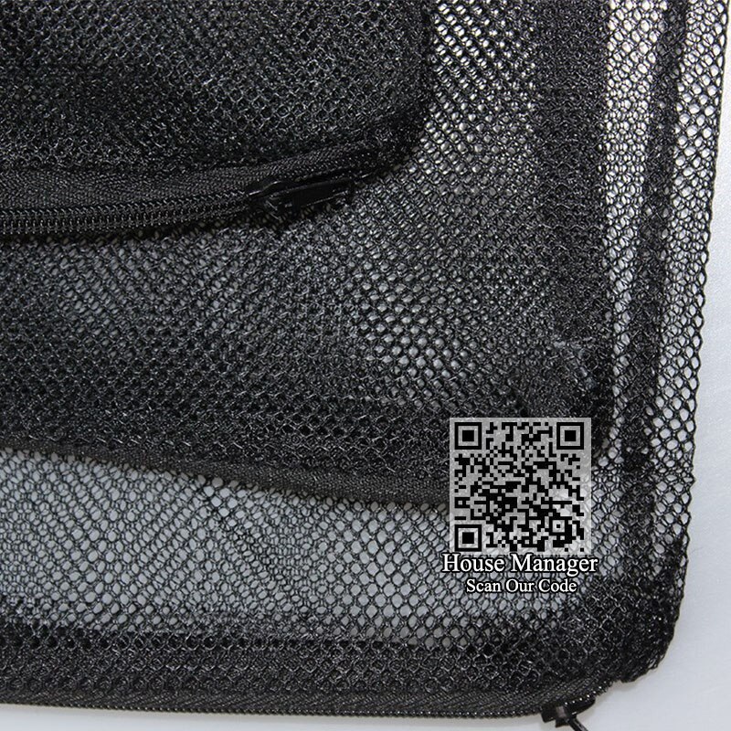 Black Aquarium Isolation Mesh Bag with Zipper to stock Filter Medium Activated Carbon Charcoal Biological Balls Filter media bag