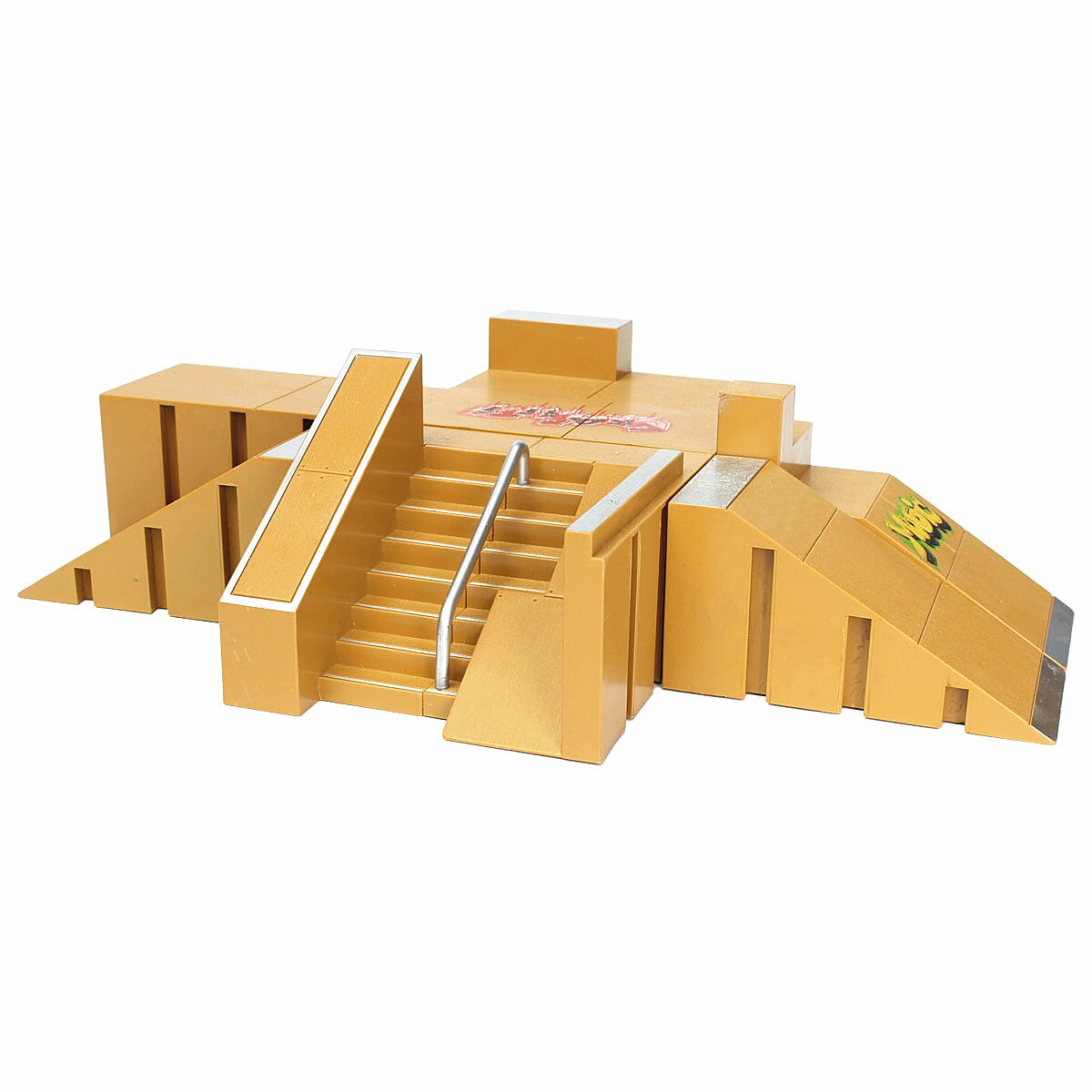 Mini Finger Skating Board Combination Toys Set ABS Skate Park Ramp Parts Educational Toy FKids Fingerboard Trainning