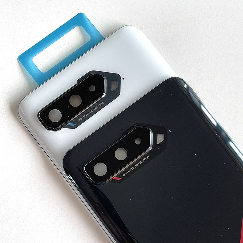 6.78 &quot;Originele Voor Asus Rog 5 5S Telefoon 5 ZS673KS Batterij Cover + Camera Frame Lens + Sticker behuizing Voor Rog Telefoon 5 5s Midden Frame
