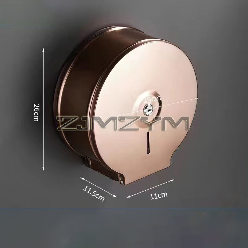 Organizador de papel de parede para banheiro, aço inoxidável, grande rack de tecido, casa, hotel, rolo de papel higiênico, suporte com trava: Lavanda