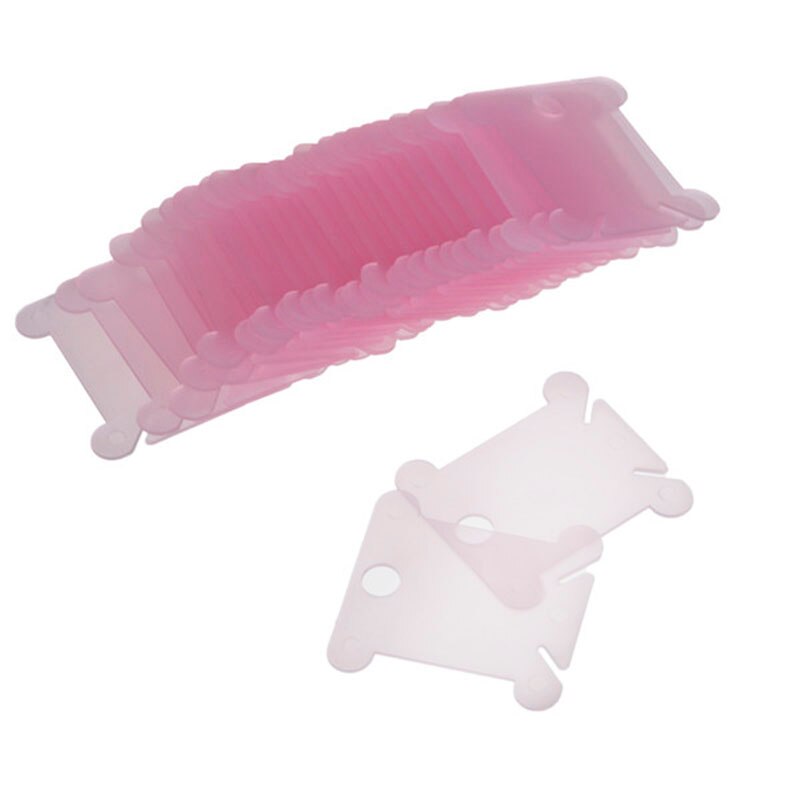 20 Pcs Plastic Zijden Draad Klossen Borduren Floss Ambacht Opslag Kruissteek Accessoires Houder Board Kaart Kleur/